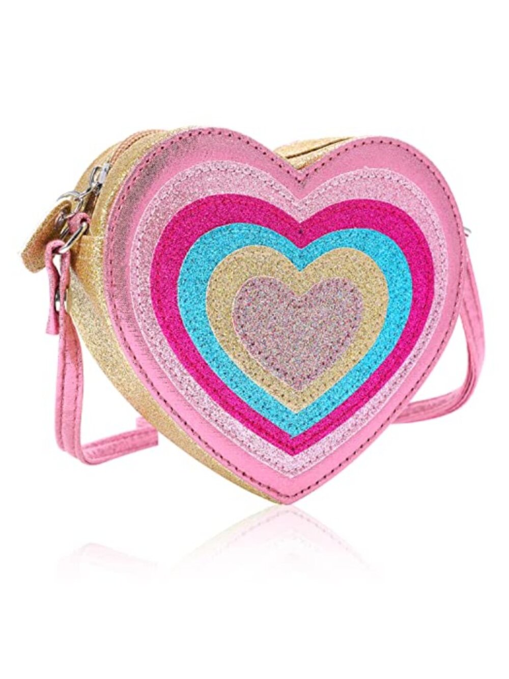 Girls Heart Purse with Adjustable Strap Shoulder Bag for Little Girls